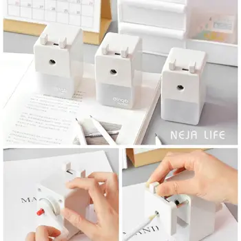 

Creative Manual Mechanical Pencil Sharpener Hand Crank Pen Sharpening Stationery 24BB