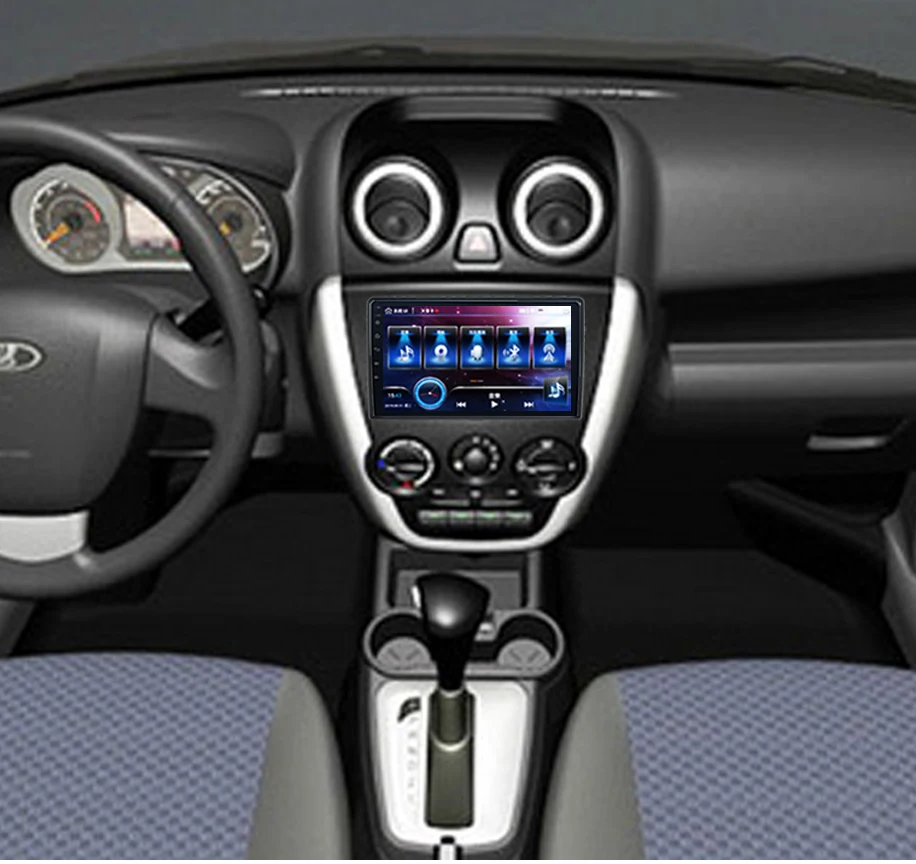 Android 9.0 1 din HD 4K MP5 carplay PX6 multimedia stereo radio car navigation GPS player for Lada Granta 2011