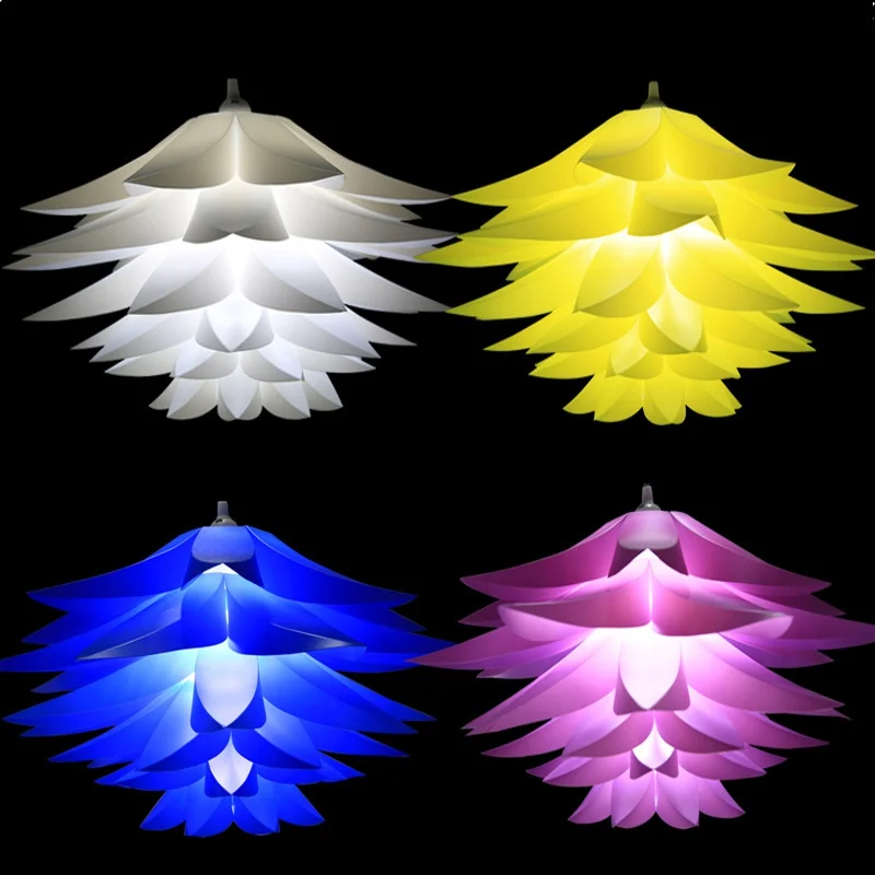 

Six-layer Flower-shaped Lampshade Modern Plastic Light Shade Living Room Lamp Bulb Covers Bedroom Ceiling Light Decor