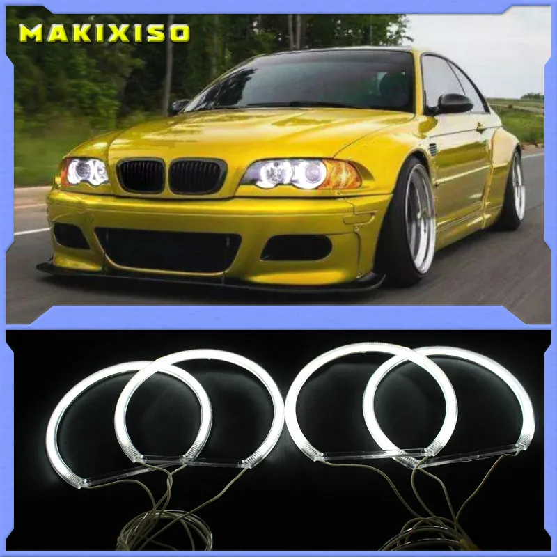 

CCFL Angel Eyes Kit Warm White Halo Ring 131mm*4 For BMW E36 E38 E39 E46 (With Original Projector)