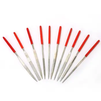 

Electroplated Diamond File Rasp Needle Metal Hand Tool Useful Power Kit 10pcs/Set 140*3mm Mini