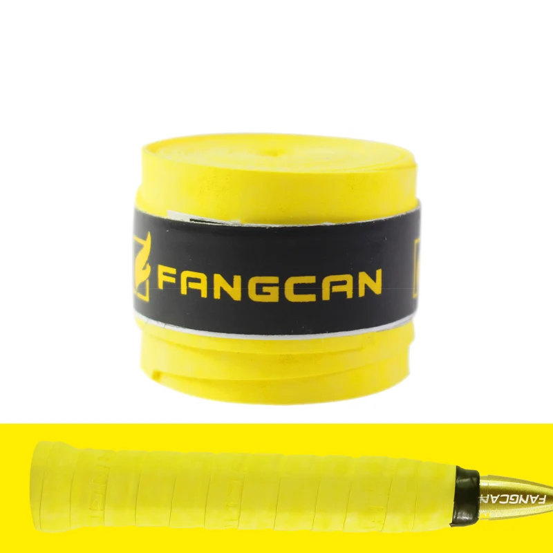 FANGCAN 3 шт. сухое ощущение овергрипы для теннисной ракетки носимый нарукавник для тенниса абразивные ракетки ручной обмотки бадминтон тонкий тип над захватом - Цвет: Yellow