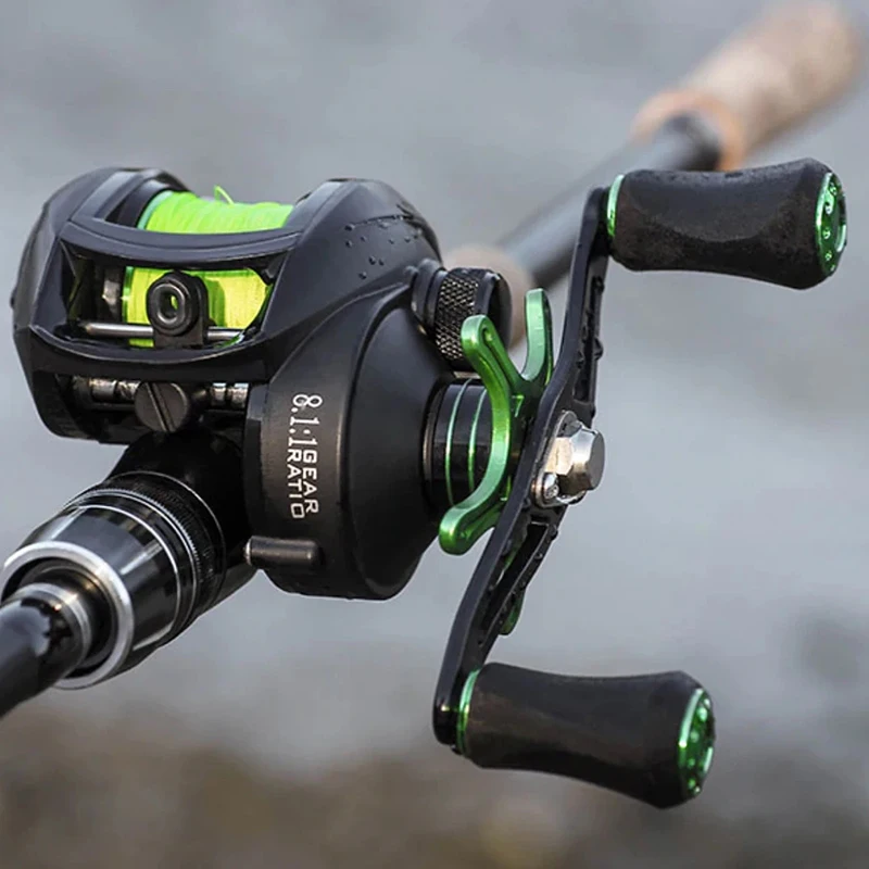 

Super Speed Fishing Reel Powerful 24 Level Magnetic Braking System 8.1:1 Baitcast Tackle Accessories