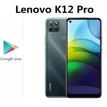 International Firmware Lenovo Lemon K12 Pro Smart Phone Fingerprint 64.0MP 4 Cameras Snapdragon 662 6000mAh 6.8" Screen Dual Sim