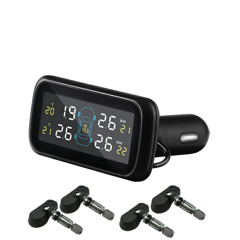 Автомобильная Беспроводная система контроля давления в шинах TPMS с 4 внутренними датчиками U903Z F-Best