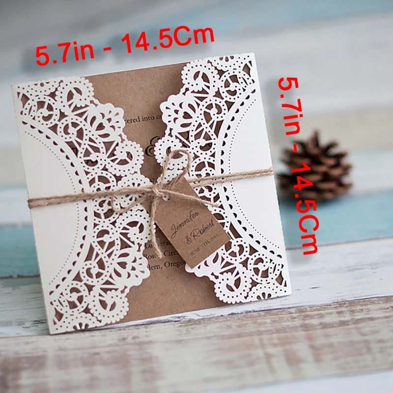  50 Set Personalised Wedding Invitations Postcard Label Birthday Parties Supplies - 4.00038E+12