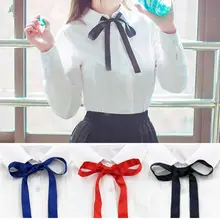 Женский, для девушек, регулируемый, самозавязывающийся галстук-бабочка, для свадьбы, вечеринки, школы, однотонный галстук