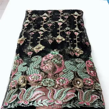

New Design Nigerian Lace Fabric African Lace Fabrics High Quality tulle net French Net Lace Fabric For Wedding ELL4584 wine