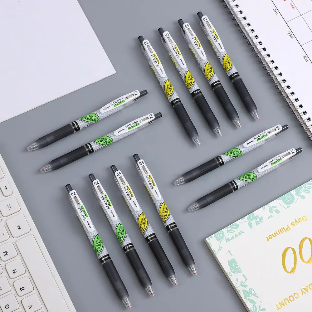 

1pc 0.4mm/0.5mm zebra JJ77-BK Sarasa Gel Pen Fast Dry neutral pen For student writing Kawaii Press Type stationery