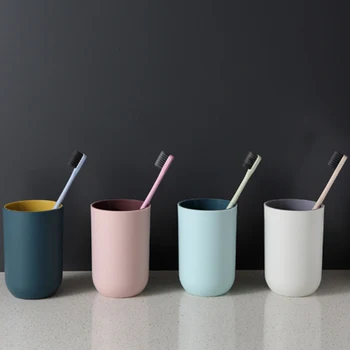 

Simple Nordic Travel Portable Toothbrush Cup Bathroom Plastic Toothbrush Holder Storage Organizer Cup Bathroom Sets Bathroom Sup