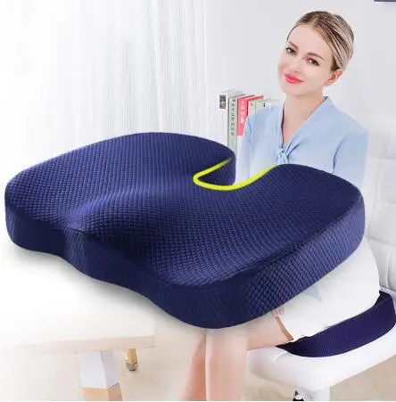 

45*37*7.5cm Hot Sale Slow Rebound Bamboo Charcoal Memory Foam Chair Car Seat Hips Pillow Tailbone Coccyx Protect Cushion