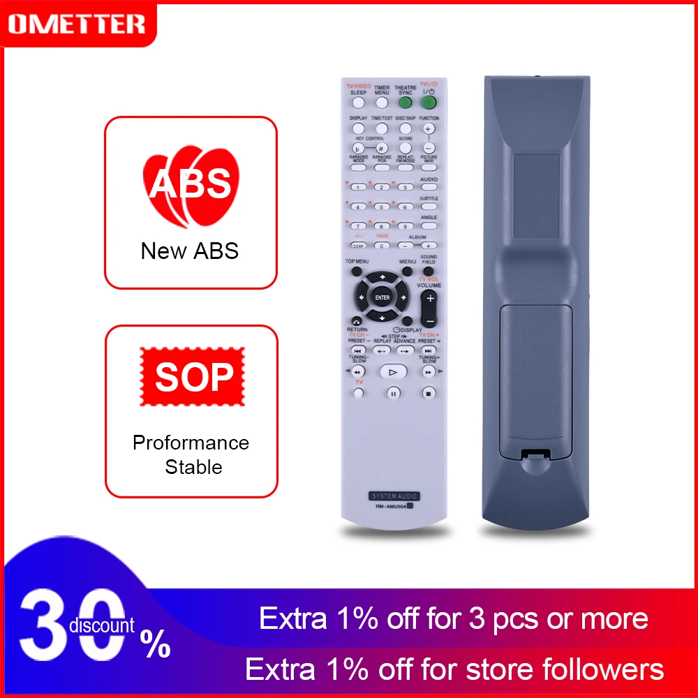 Nuovo Telecomando Rm-Amu004 Per Sony Mhc-Wz88D Fst-Zx80D Hcd-Rv555Da Mini Dvd Hi-Fi Audio System