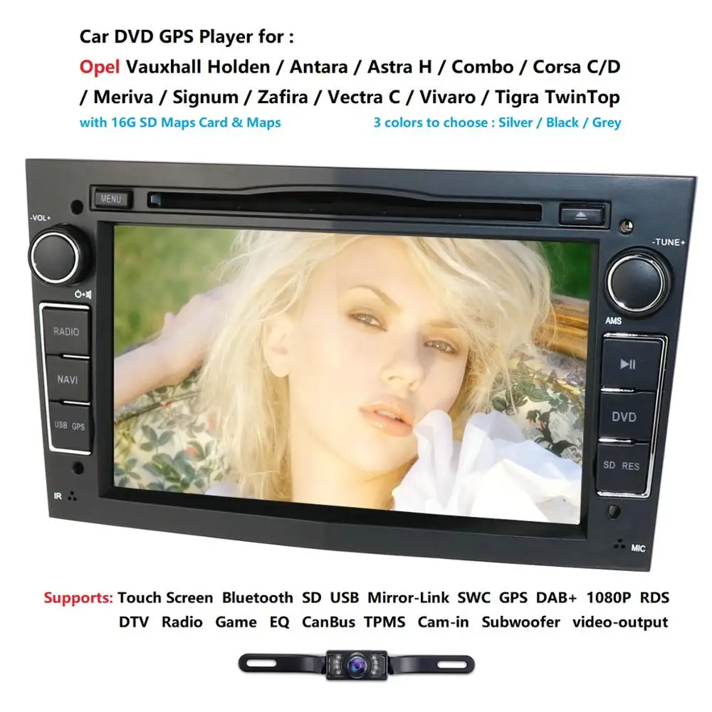 Cheap 7 inch 2 din pouces Double Din dans le tableau de bord pour Opel Vauxhall Corsa Vectra Astra GPS Navigation lecteur DVD lien mir 4