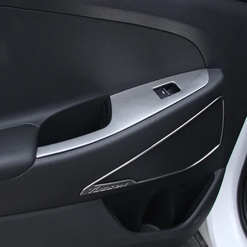 

CAR MANGO For Hyundai Tucson 2015-2018 Auto Car window lift switch frame trim cover sticker accessories