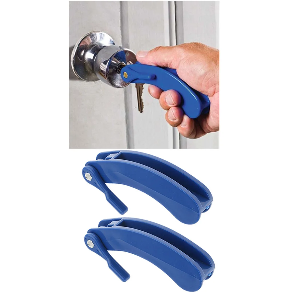 2 Pieces Durable Plastic Mobility Arthritis Elderly Adults Key Turner Turning Aid Device Tools CAN Hold 2 Keys