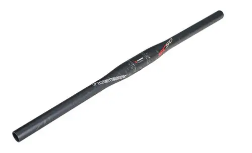 flat 600mm Toseek полностью углеродное волокно, руль для велосипеда, руль для горного велосипеда, MTB rise, плоский руль UD 31,8 мм, велосипедные части черного цвета - Цвет: flat 600mm