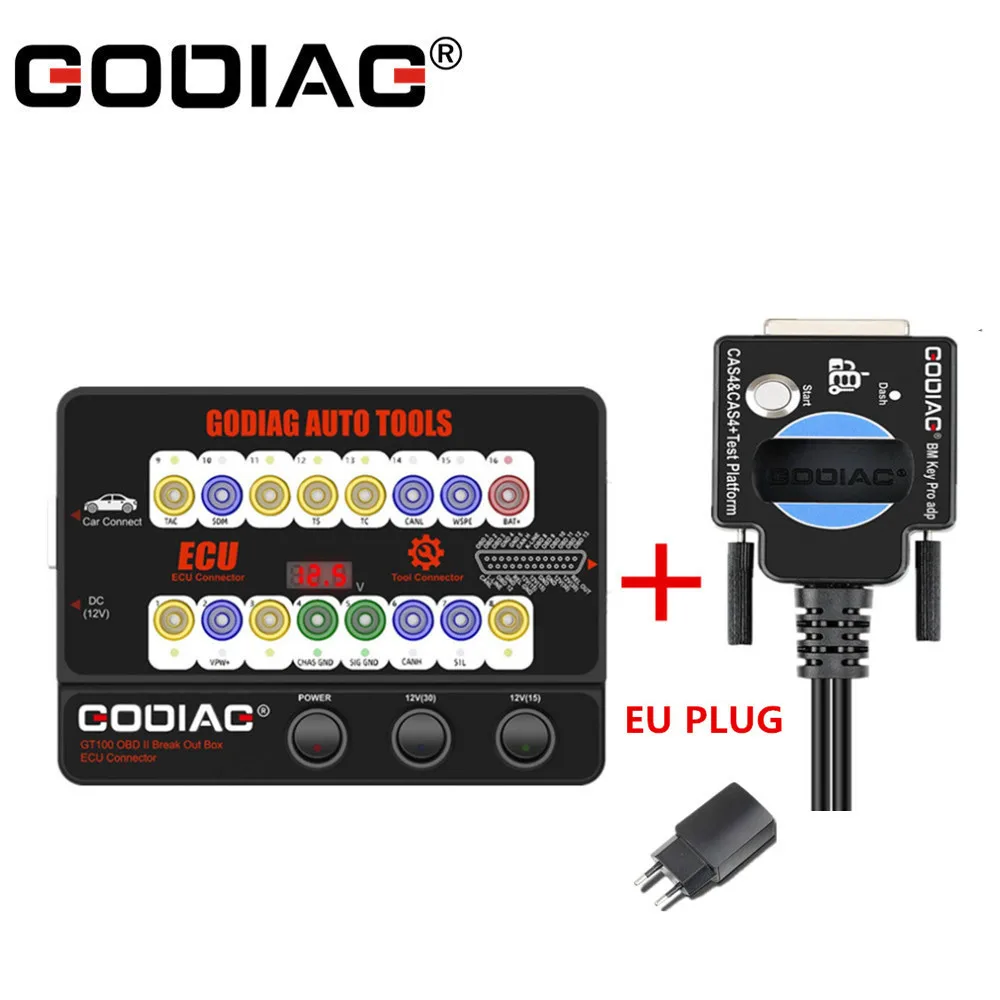 GODIAG GT100+ GT100 Pro ECU Connector Test Platform For BMW CAS4 / CAS4+ Programming automotive engine analyzer Diagnostic Tools