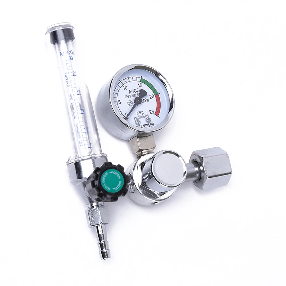 

0-25Mpa Argon Regulator Pressure Regulator CO2 Mig Tig Flow Meter Gas Regulators Flowmeter Water Pressure Reducer Gauge