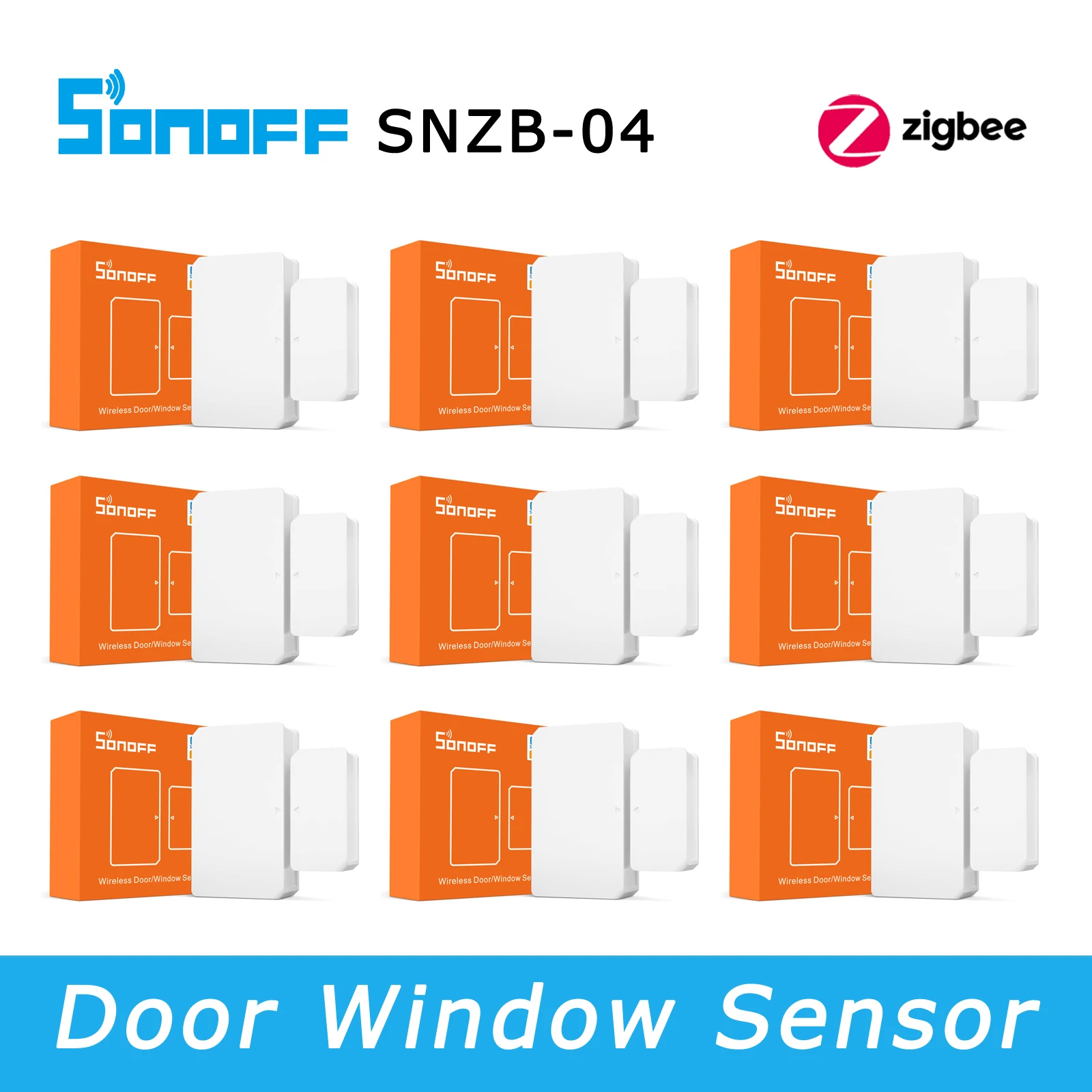Датчик окон и дверей SONOFF Zigbee SNZB 04 работает с мостом ZBBridge домашний помощник через
