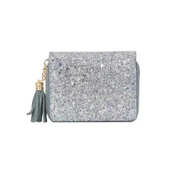 

Genuine Leather Women Fashion Tassel Wallet Purse Credit Card Holder Cards Case Pocket Organizer