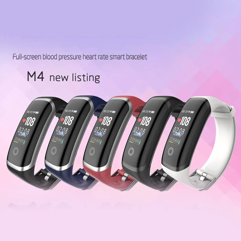 

M4 Smart Wristband Smart Bracelet Band 4 Waterproof Smart Band Blood Pressure Heart Rate Monitor Fitness Tracker Smart Watch