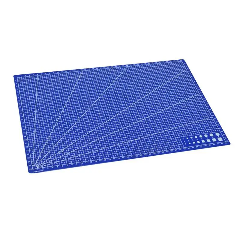 1 Pc A3 de cuadrícula rectangular líneas estera de corte de plástico herramienta de bricolaje herramientas 45cm * 30cm suministros de oficina regalo fácil de usar