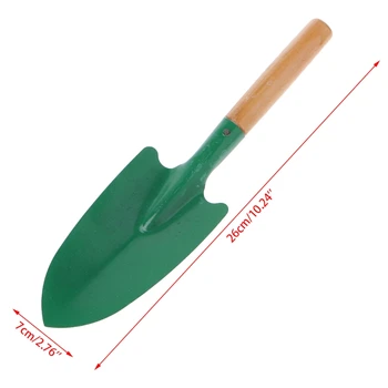 

Wooden Handle Reinforced Gardening Shovel Loose Soil Planting Easy Use