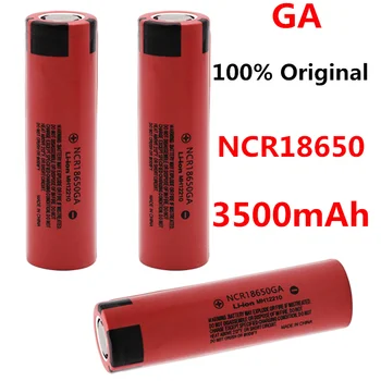 

18650 Original NCR 18650GA 30A discharge 3.7V 3500mAh 18650 rechargeable battery for toy flashlight flat-top lithium battery