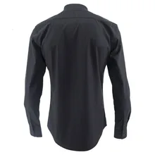 Новые весенние мужские белые и черные деловые официальные рубашки с длинным рукавом и цветочной вышивкой на воротнике, свадебные рубашки, облегающие офисные рубашки