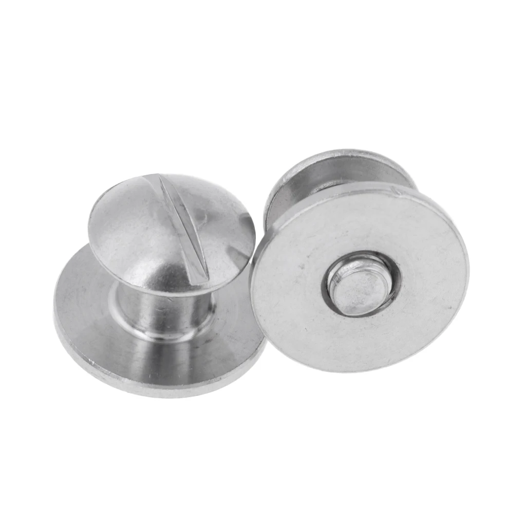 2 Marine 316 Stainless Steel Book Screws For Tech Scuba Diving Backplate Pad
