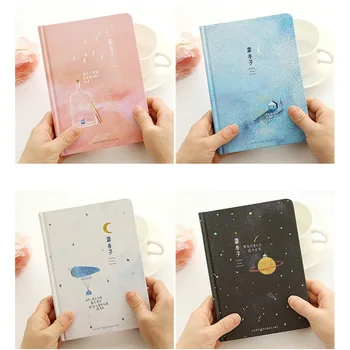 

Creative trend Color Pages A5 Notebook Little Blue House Diary Book Hardcover diary Stationery School Supplies