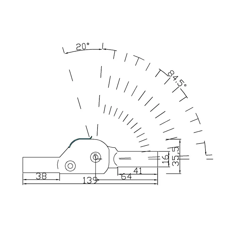 Origional Product Import Material 14 File Activity Joints Adjust Angle Hardware Hinge Accessories Lazy Sofa Furniture Hardware