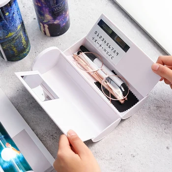 

2020 Large capacity canvas cute creative pencil case polka dot pencil bag storage bag makeup bag for girls school office