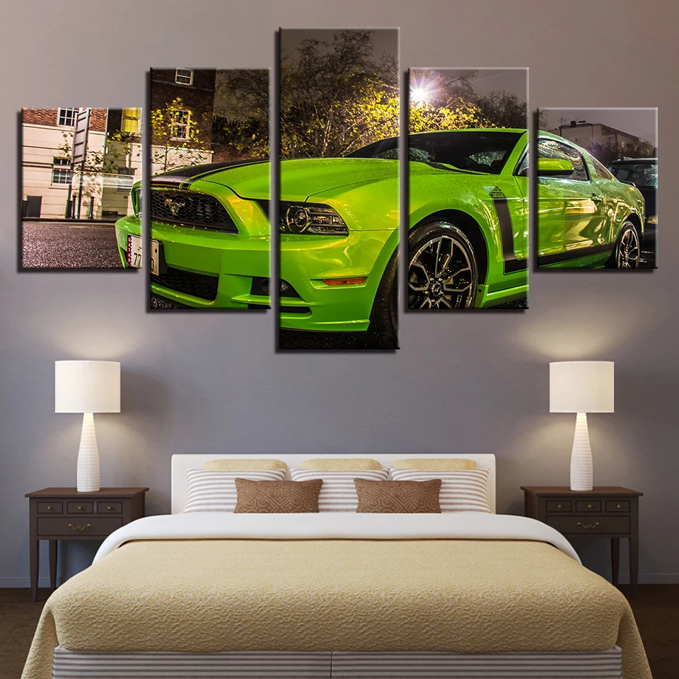 Картины на холсте Lamborghini GTR BMW Sports Car Wall Art Framework домашний Декор 5 шт. HD Печать