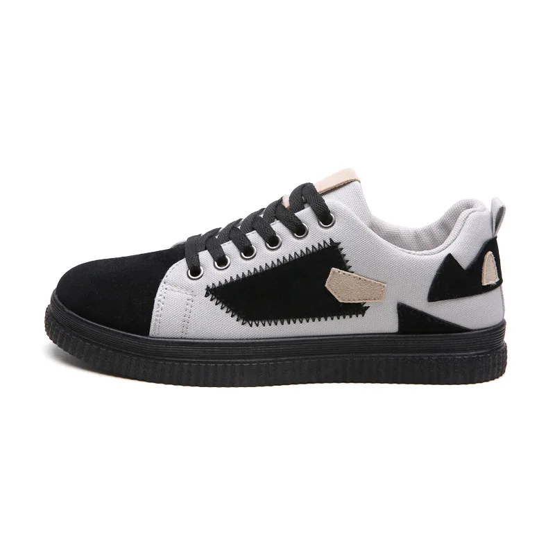 

2019 New Style INS-Style Mixed Colors Canvas Students Tide MEN'S Casual Shoes Irregular Cool Sneakers Korean-style 6666
