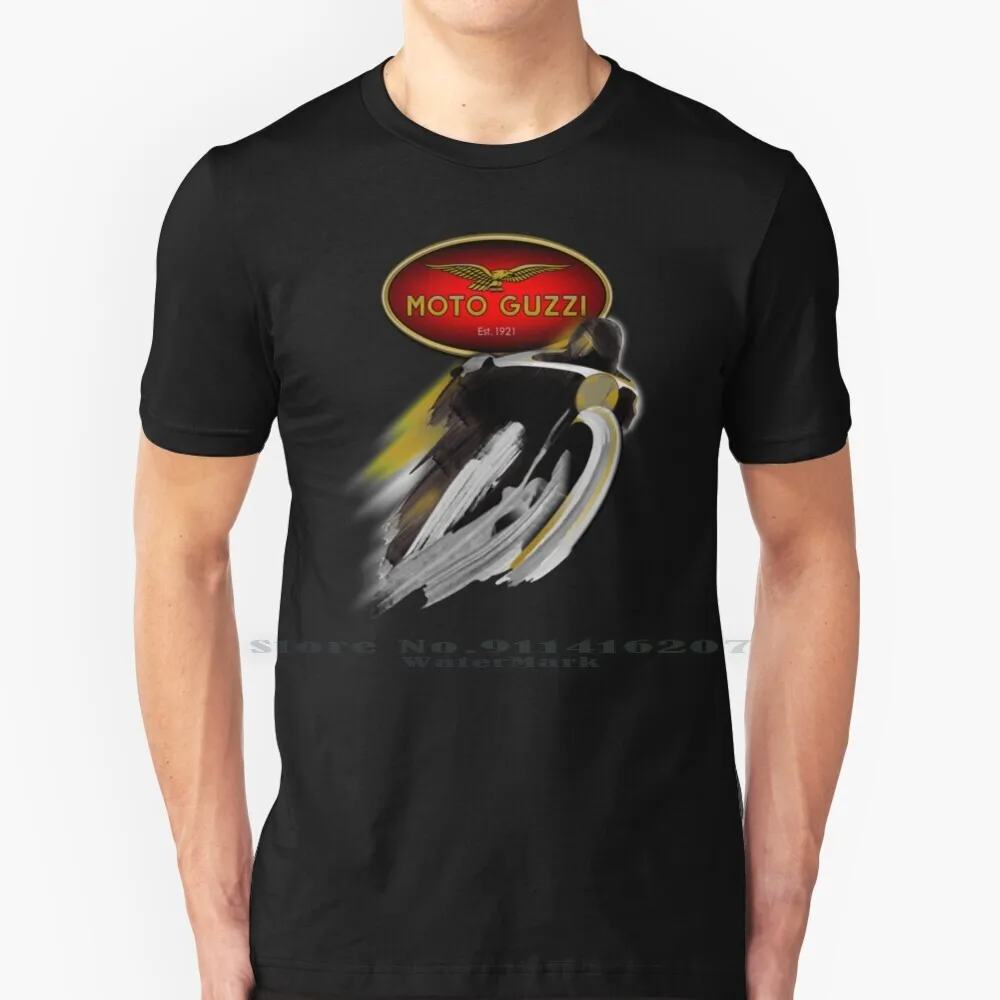 Moto Guzzi Celebrando 100 Anni T Shirt 100% Puro Cotone Moto Guzzi Moto Guzzi Moto Da Corsa Italiana Classic Vintage Retro