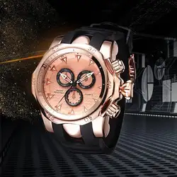 2019New Модные мужские s часы лучший бренд класса люкс Большой циферблат военные кварцевые часы кожаные водонепроницаемые спортивные