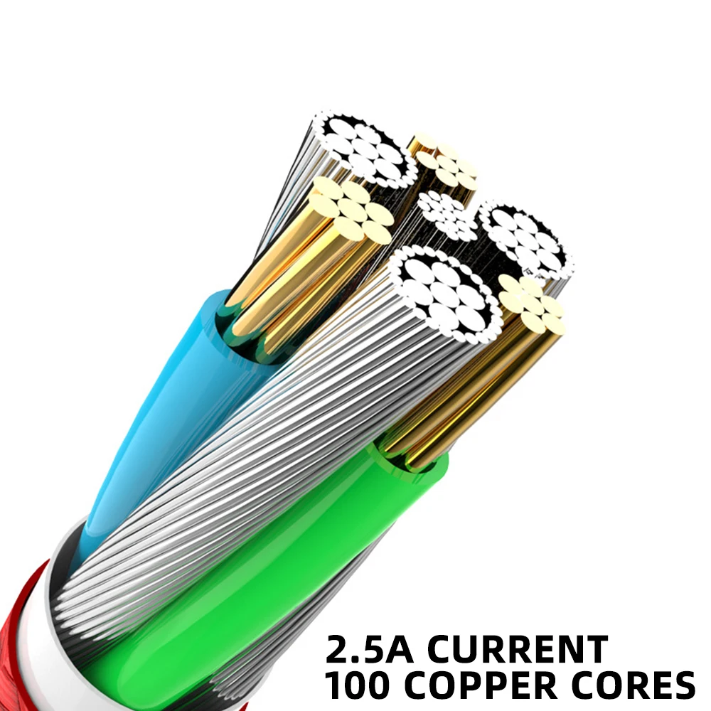 FDBRO 3 в 1 кабель для быстрой зарядки телефона для iPhone XR 7 samsung huawei Xiaomi USB кабель 3A Micro USB кабель usb type C кабель