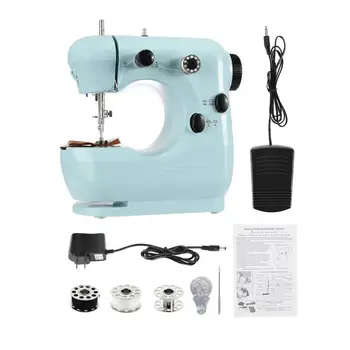

Mini Electric Sewing Machine Household Multi-Function Micro-Sewing Machine w/ Foot Pedal US Plug 2-Speed Adjustable Lightweight