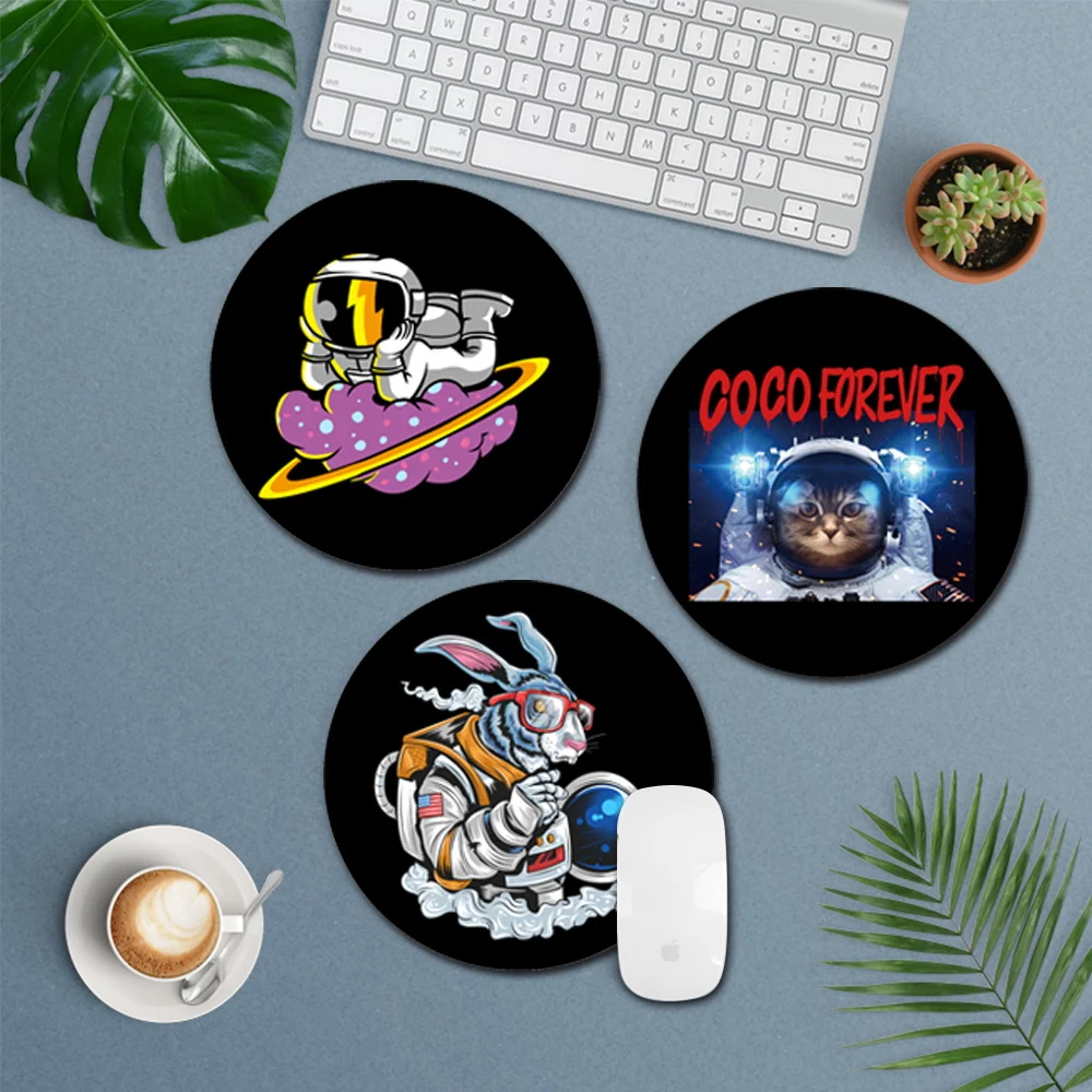

Anti-Slip Mat Mouse Pad Astronaut Pattern Waterproof Leather Laptop Pc Gaming Muizen Mat Nieuwe Bureau Kussen Mode Comfortabele