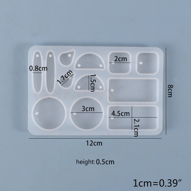 Earrings Dangler Casting Silicone Mould DIY Crafts Jewelry Pendant Making Tools Crystal Epoxy Resin Mold