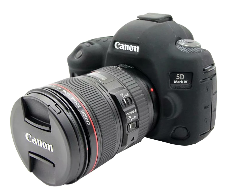 Черный CAENBOO для Canon 5DMark IV сумка для камеры Мягкий силиконовый резиновый защитный чехол для корпуса чехол для Canon 5DMarkIV 5D4 черная сумка - Цвет: Черный