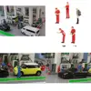 1:64 Scale Hand Painted Miniature Model Figures Gas Station Layout Diorama 5
