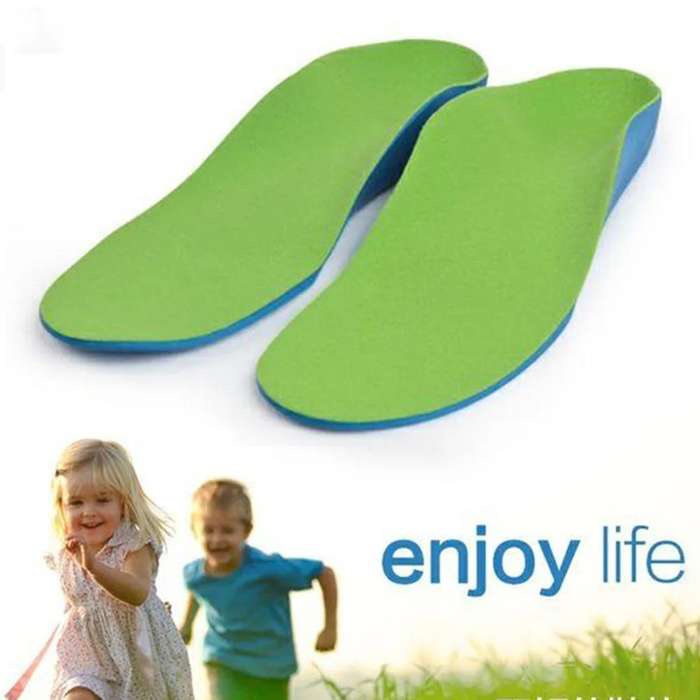 

1 Pair Cushion Children Relieve Pain Orthopedic Insoles Arch Support Non Slip Removable Ergonomic Shoe Inserts Pad Flat Foot
