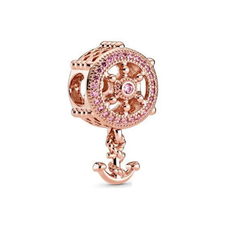 Charm Jewelry Openwork Flower Rose Bead Fit Bangle Charms Silver 925 Bracelet necklace DIY Women Jewelry