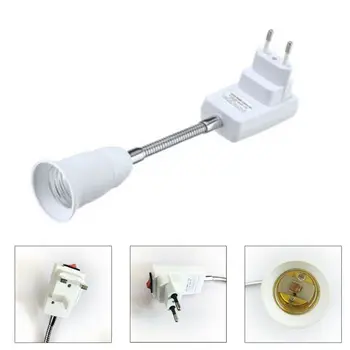 

E27 EU Plug Socket Adapter with On/Off Switch Light Lamp Bulb All Direction N0HB