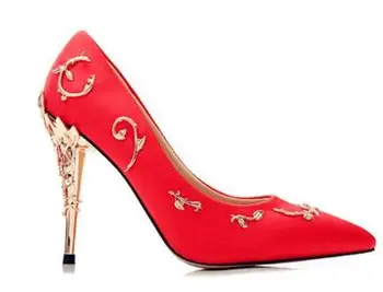 

YEELOCA 2020 Luxury Women Shoes White m001 shoes Flower Heel Wedding Shoes Women Elegant Silk BN4513