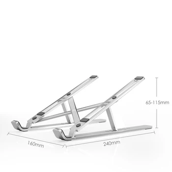 

Laptops Stand Aluminium Alloy Adjustable Laptop Holder Multi-Angle Stand Heat Release Foldable Laptop Notebook Stand