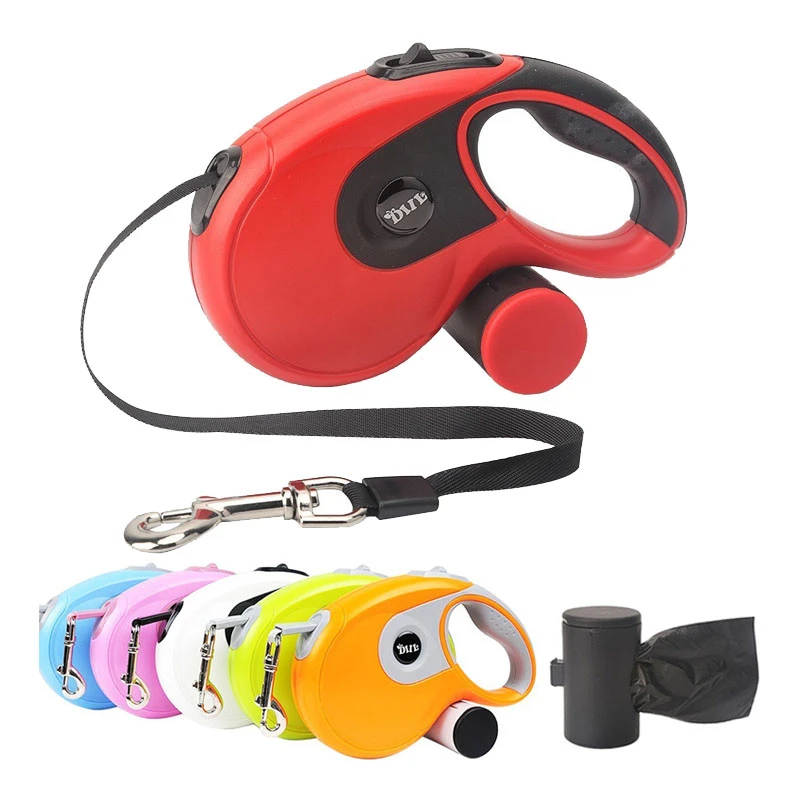 Skup 5M Premium trwała ruletka dla dużego psa smycz dla zwierząt automatycznie zwijana smycz dla średnio duży pies Walking rozwijana smycz