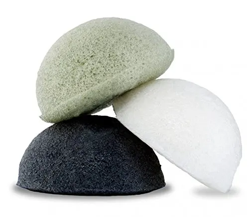 Konjac Губка отшелушивающая губки для лица натуральная Чистящая губка белый активированный бамбуковый уголь зеленый веган для очищения